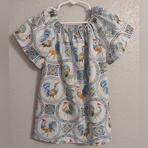 Chicken ruffled sleeve top